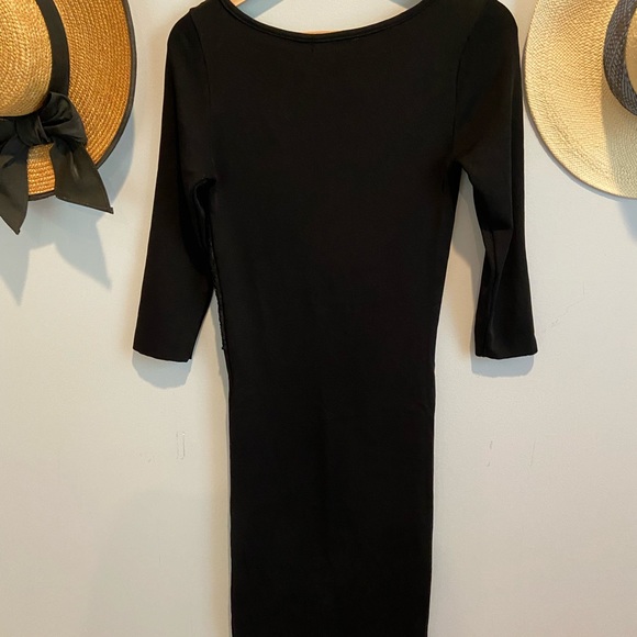 ZARA Midi Black Dress (M) - Picture 2 of 4